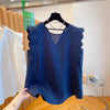 Top da donna gilet in lino retrò