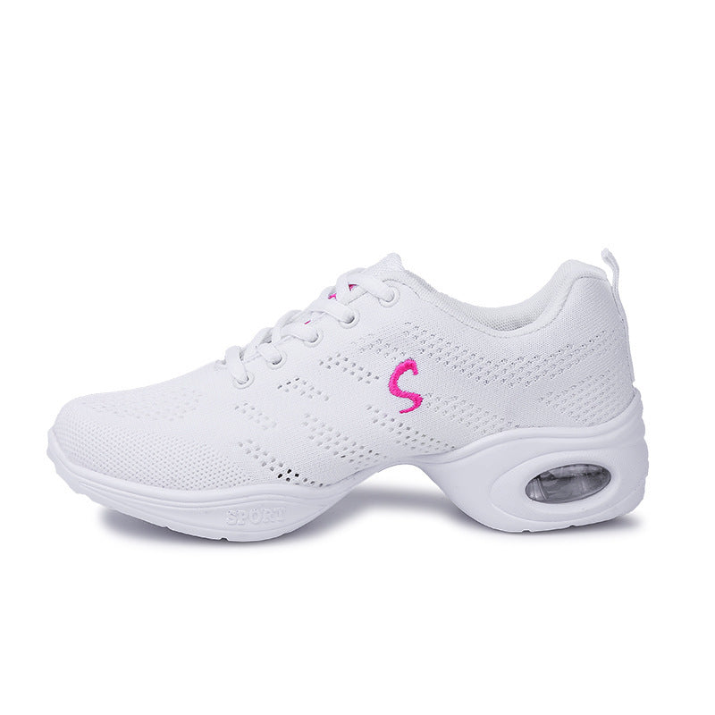 Women's Summer Breathable Fly Woven Mesh Soft Bottom Dancing Shoes