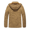 Men's Fleece Padded Jacket Mid-length Hooded Jacket