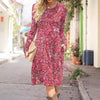 Versatile Mid-length Printed Dress