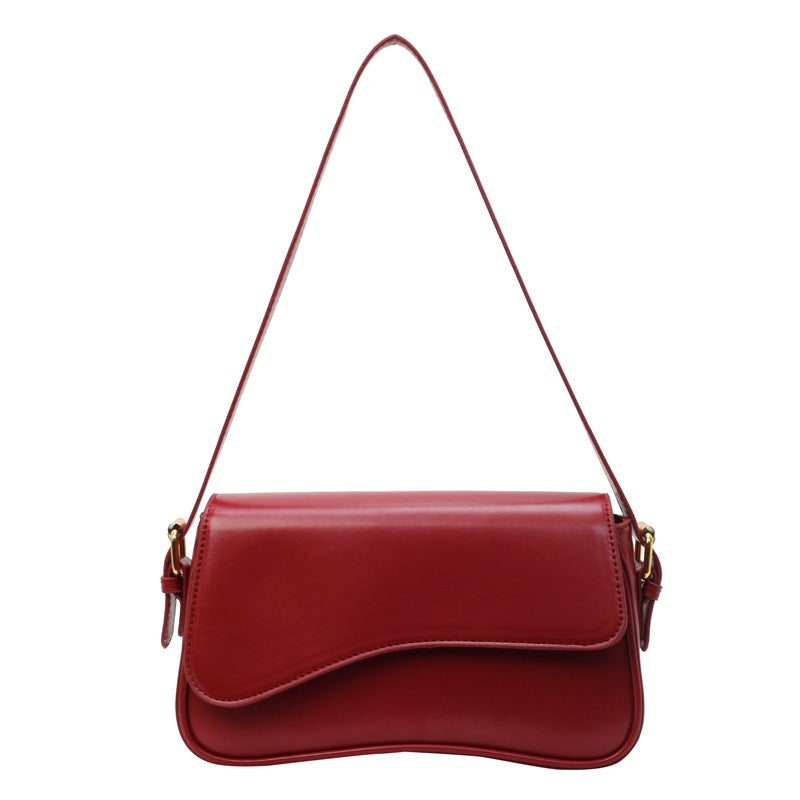 Borsa a tracolla con chiusura magnetica Flip, borsa portatile semplice e alla moda