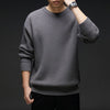 Ankela Red Dopamine Low Collar Middle-aged Sweater