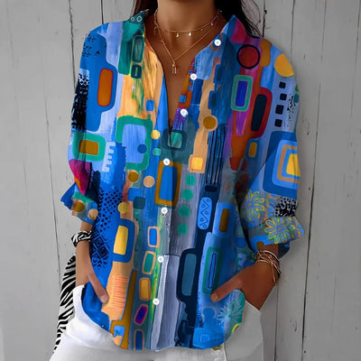 Camicie da donna stampate in 3D con motivi floreali