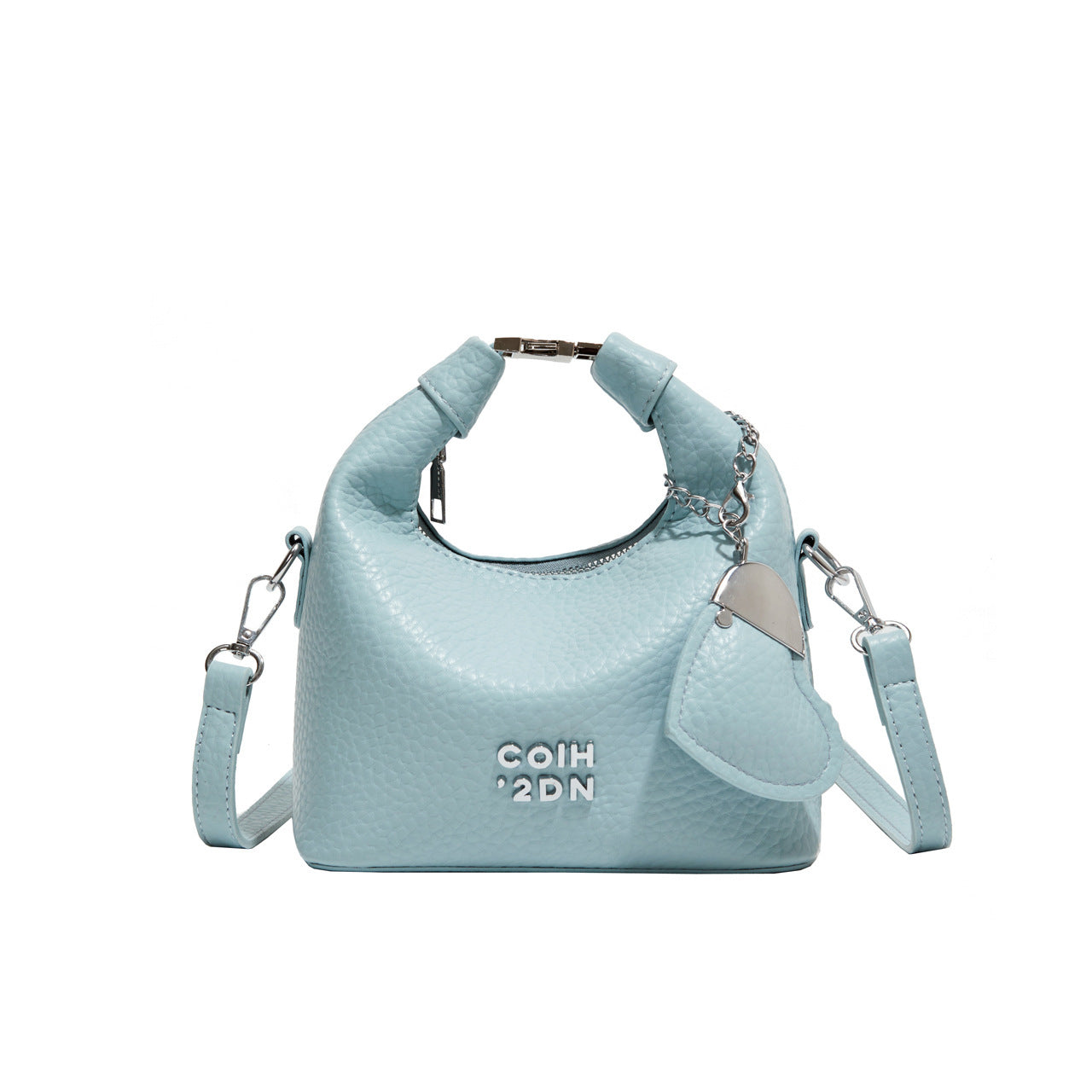 Fashionable Litchi Pattern Commuter Messenger Bag