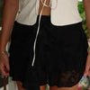 Womens Summer Floral Lace Mini Skirt Irregular Design