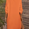 Sleeve Pocket Patched Cover Up Dress,Summer Beac