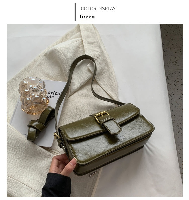 Niche Messenger Retro Easy Matching Shoulder Small Square Bag