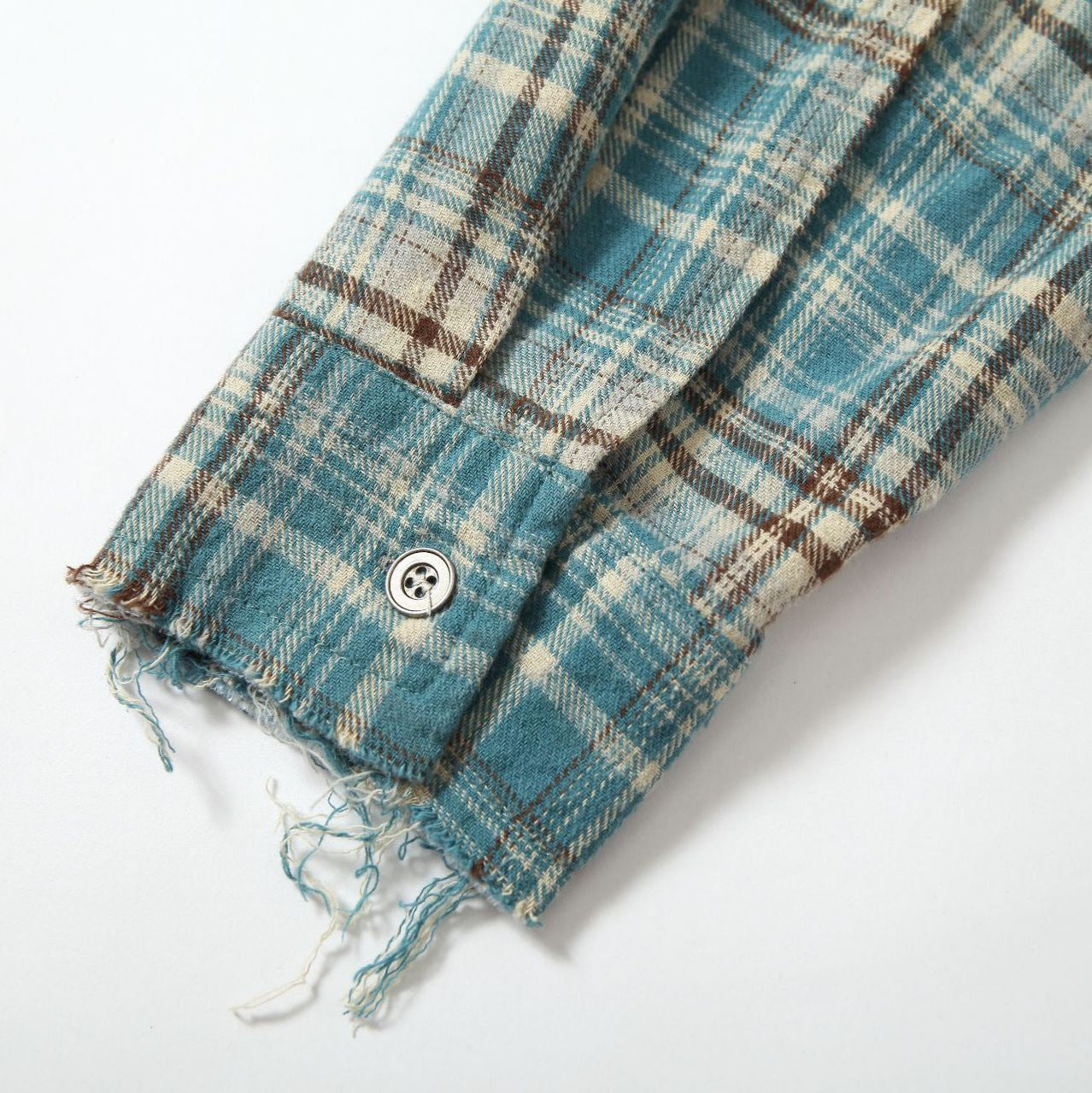 Autumn Retro Wash Stitching Long-sleeved Shirt