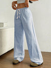 Striped Sweet Wide-leg Pants Mopping Casual