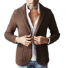 Lapels Suit Casual Knitted Jacket Cardigan Sweater