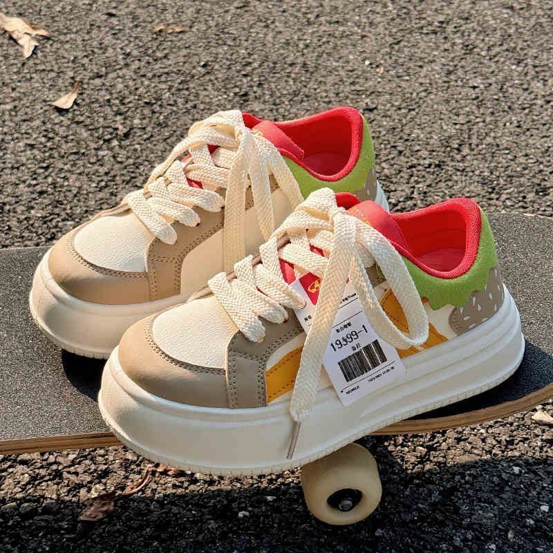 New White Big Toe Bread Shoes Sports Women's Shoes