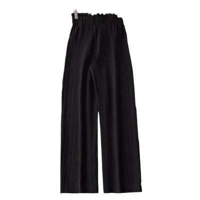 Women's Solid Color Belt Casual Pants