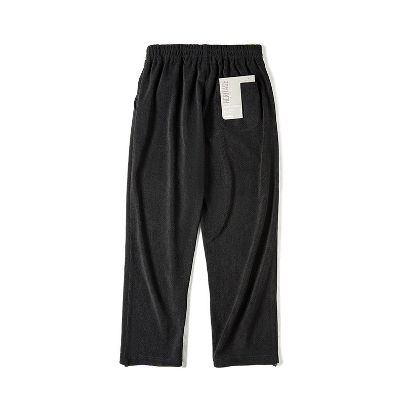 Men's Faux Corduroy Long Pants