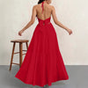 Womens Backless Halterneck Dress