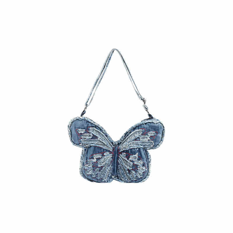 New Trendy Large Capacity Denim Shoulder Bag