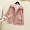 Loose Korean Style Thick All-match Faux Cashmere Coat For Women