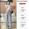 Women's High Waist Slimming And Straight Draping Casual Wide Leg Sweatpants
