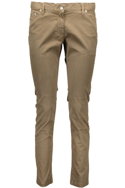 "FRED PERRY PANTALONE DONNA MARRONE"