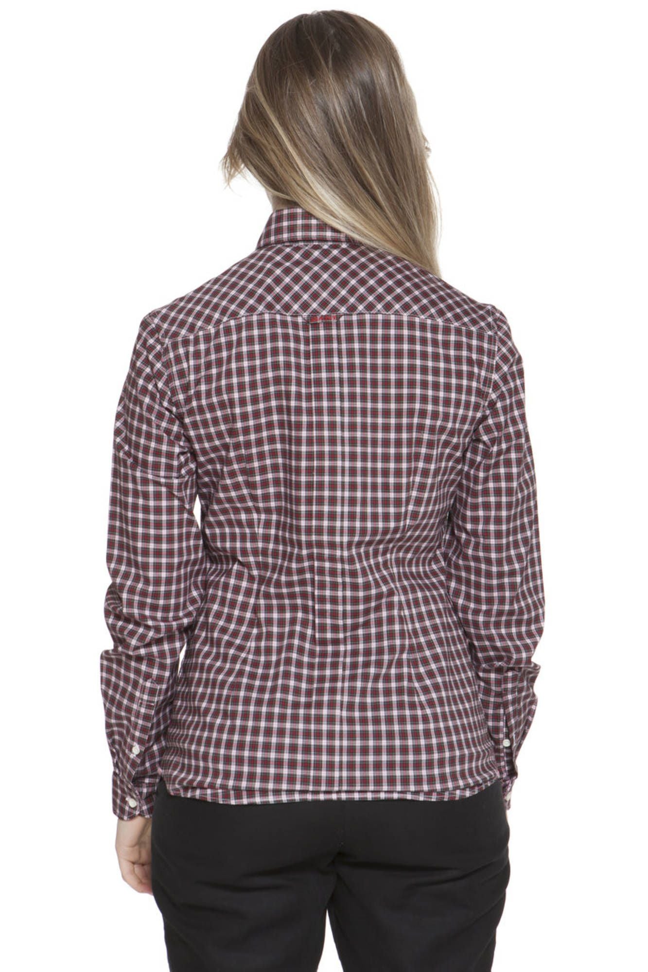 "GANT CAMICIA MANICHE LUNGHE DONNA ROSSO"