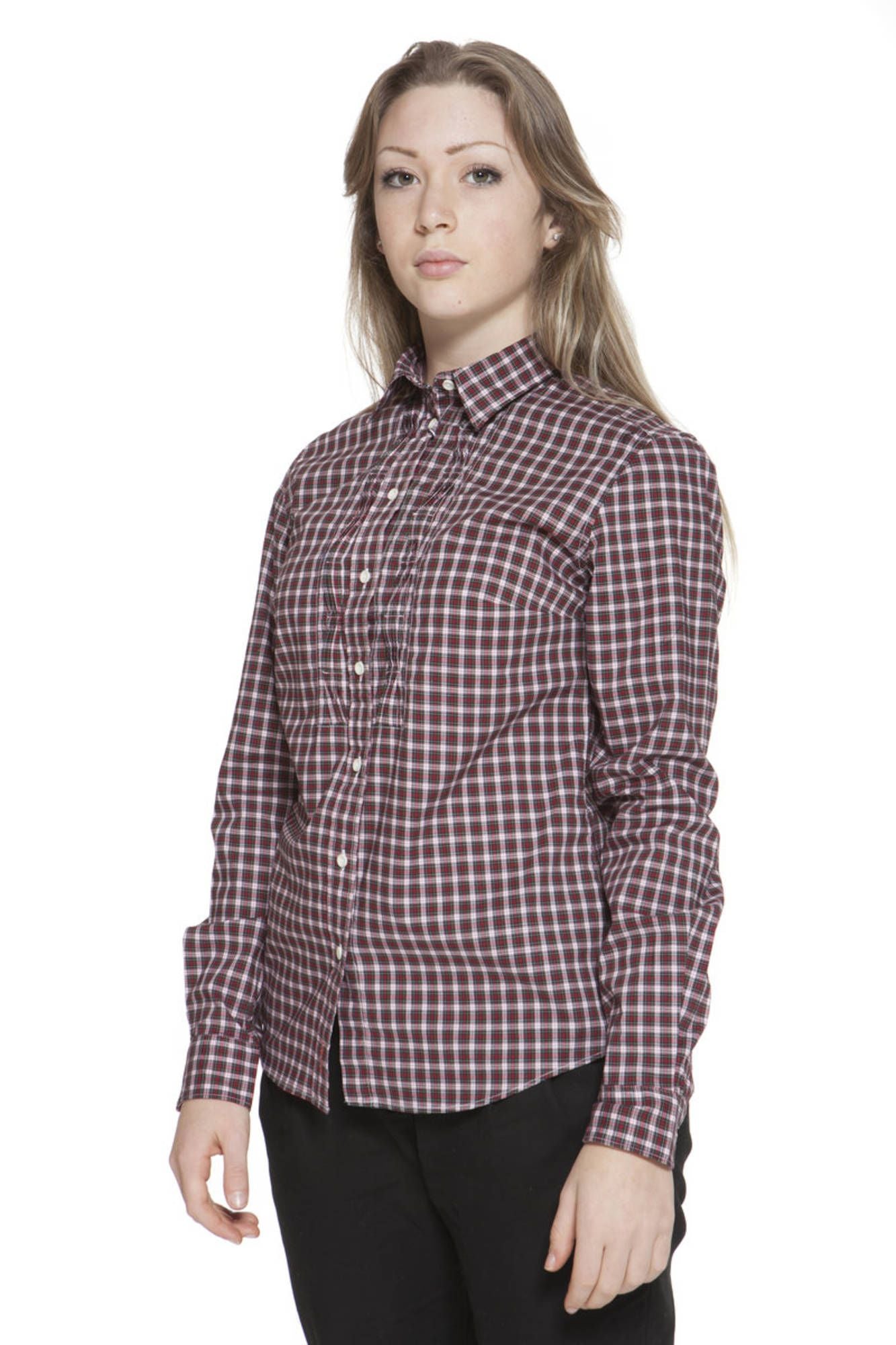 "GANT CAMICIA MANICHE LUNGHE DONNA ROSSO"