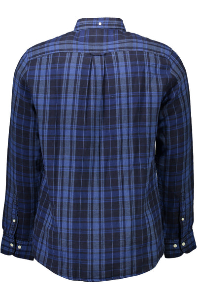 "GANT CAMICIA MANICHE LUNGHE UOMO BLU"