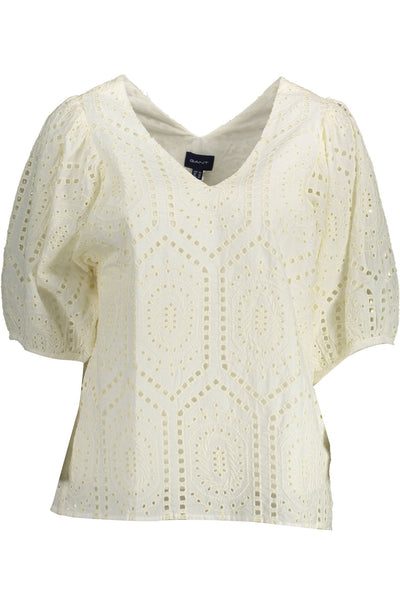 "GANT T-SHIRT MANICHE CORTE DONNA BIANCO"
