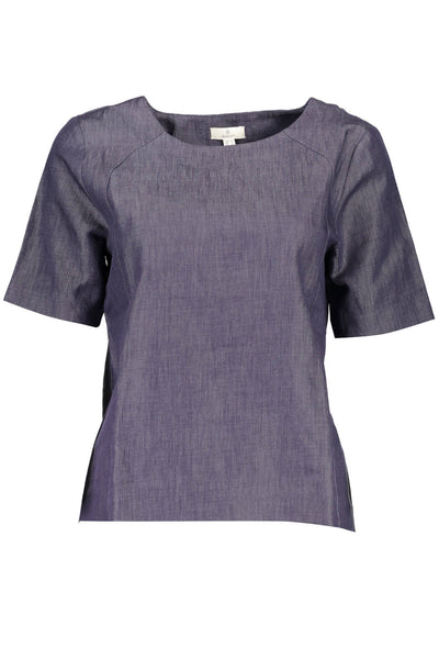 "GANT T-SHIRT MANICHE CORTE DONNA BLU"