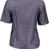 "GANT T-SHIRT MANICHE CORTE DONNA BLU"