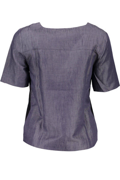 "GANT T-SHIRT MANICHE CORTE DONNA BLU"