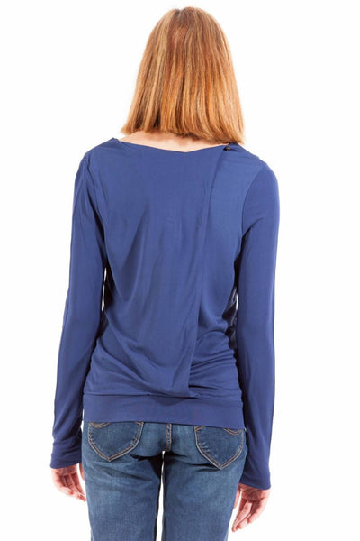 "GANT T-SHIRT MANICHE LUNGHE DONNA BLU"