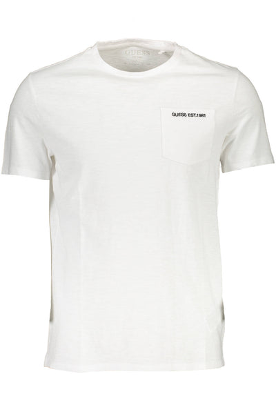 "GUESS JEANS T-SHIRT MANICHE CORTE UOMO BIANCO"