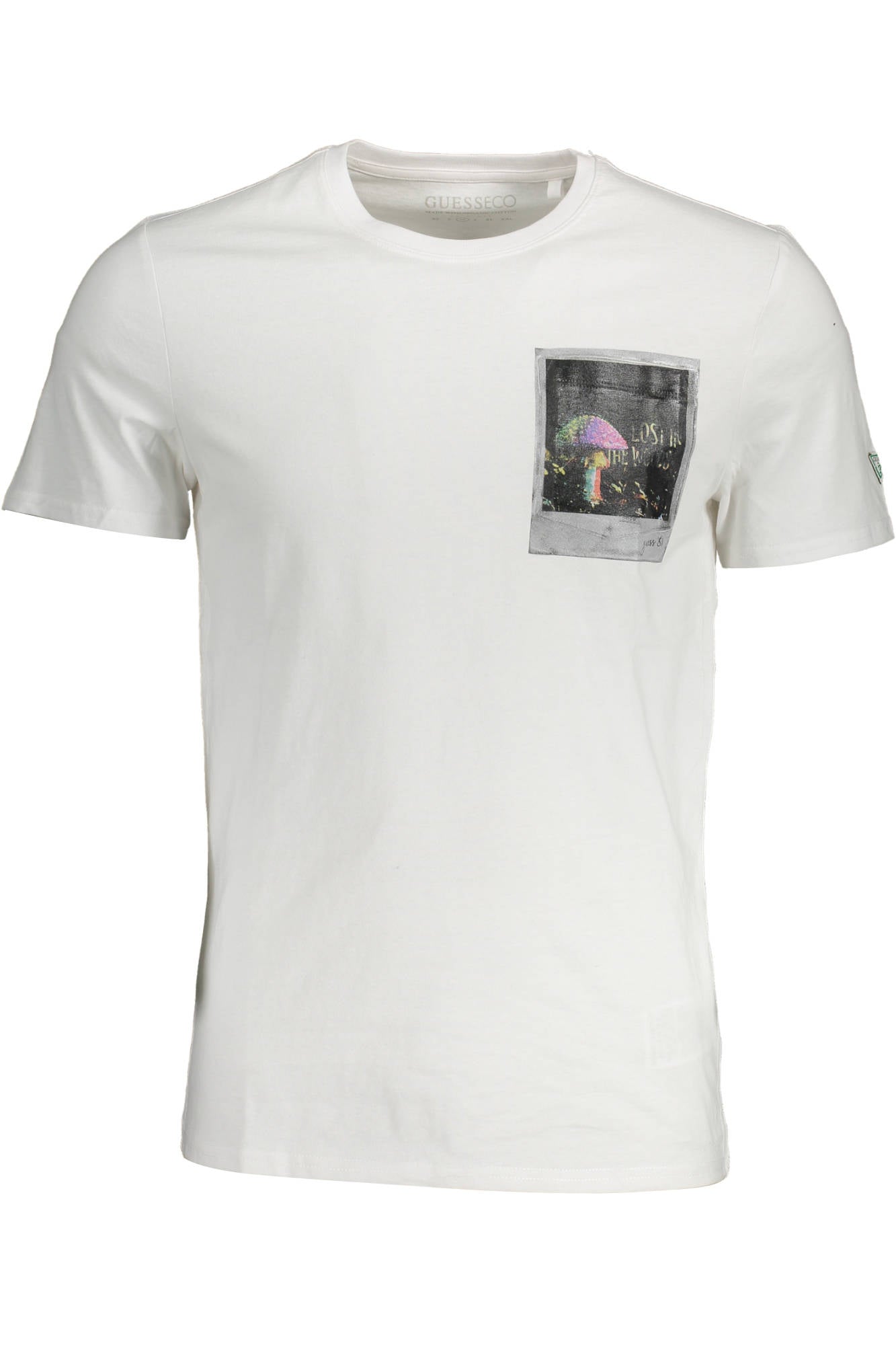 "GUESS JEANS T-SHIRT MANICHE CORTE UOMO BIANCO"