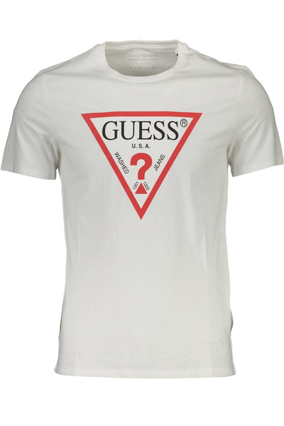 "GUESS JEANS T-SHIRT MANICHE CORTE UOMO BIANCO"