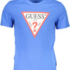 "GUESS JEANS T-SHIRT MANICHE CORTE UOMO BLU"