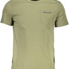 "GUESS JEANS T-SHIRT MANICHE CORTE UOMO VERDE"