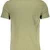 "GUESS JEANS T-SHIRT MANICHE CORTE UOMO VERDE"