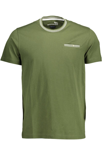 "HARMONT & BLAINE T-SHIRT MANICHE CORTE UOMO VERDE"