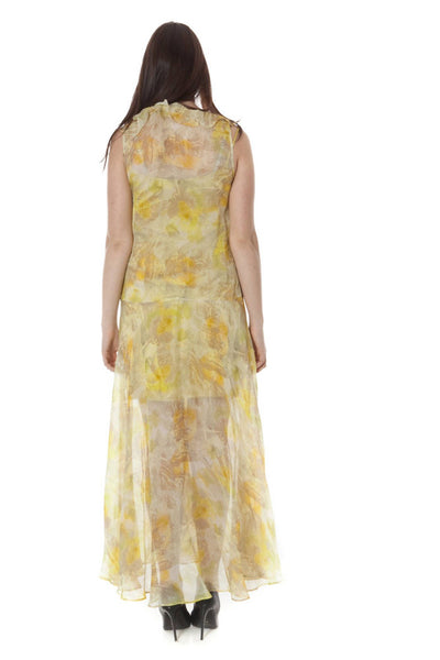 "JOHN GALLIANO ABITO LUNGO DONNA GIALLO"