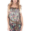 "JOHN GALLIANO CAMICIA MANICHE CORTE DONNA NERO"