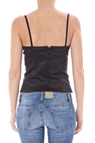 "JOHN GALLIANO TOP DONNA NERO"