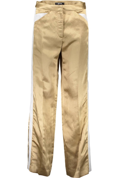 "JUST CAVALLI PANTALONE DONNA ORO"
