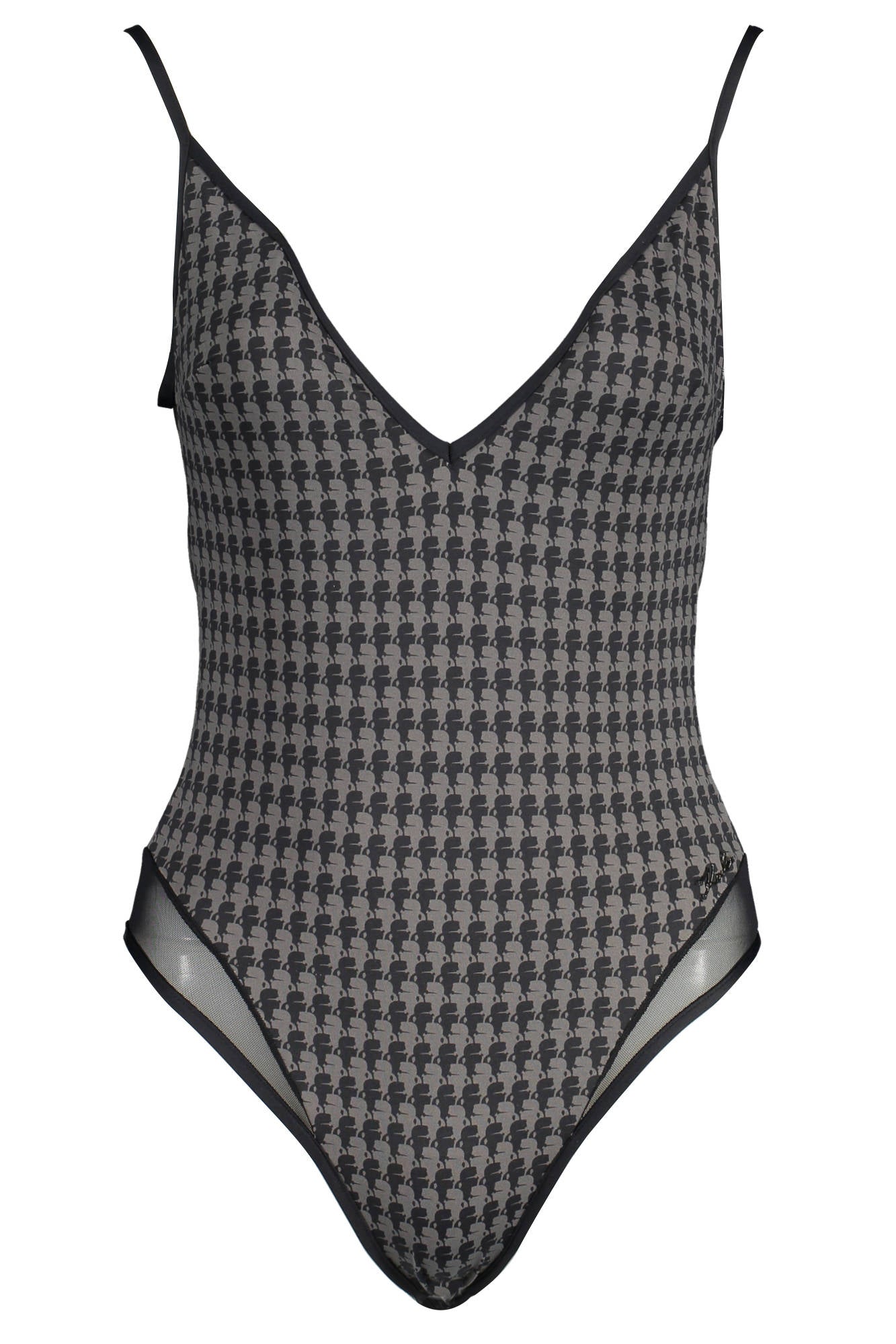 "KARL LAGERFELD BEACHWEAR COSTUME INTERO DONNA NERO"