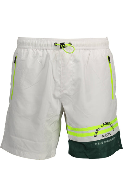"KARL LAGERFELD BEACHWEAR COSTUME PARTE SOTTO UOMO BIANCO"