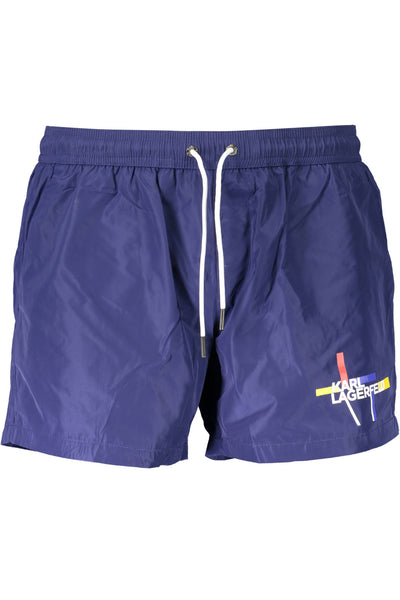 "KARL LAGERFELD BEACHWEAR COSTUME PARTE SOTTO UOMO BLU"