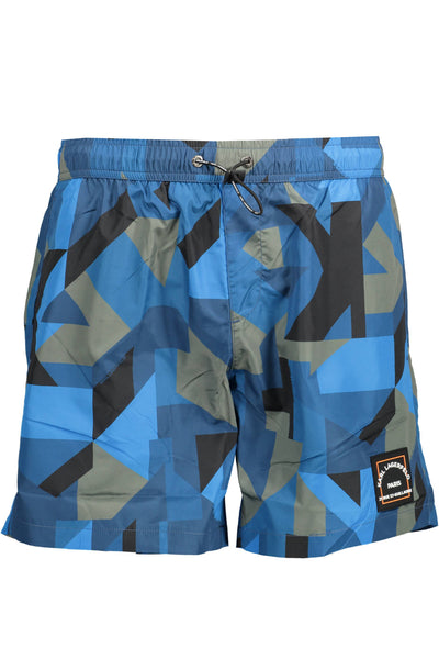 "KARL LAGERFELD BEACHWEAR COSTUME PARTE SOTTO UOMO BLU"