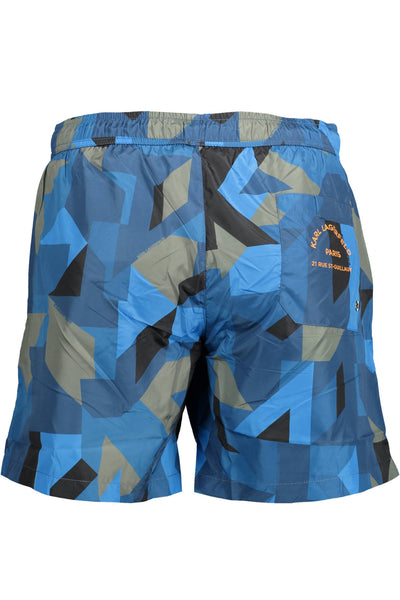 "KARL LAGERFELD BEACHWEAR COSTUME PARTE SOTTO UOMO BLU"