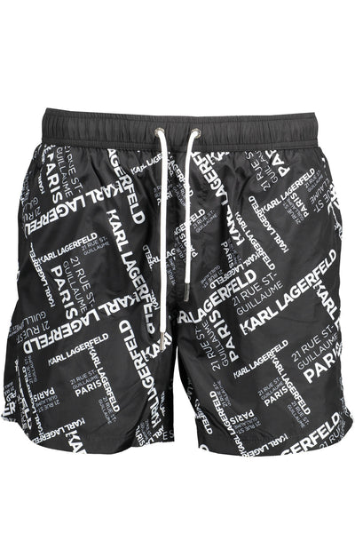 "KARL LAGERFELD BEACHWEAR COSTUME PARTE SOTTO UOMO NERO"