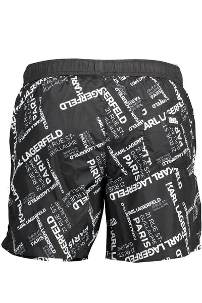 "KARL LAGERFELD BEACHWEAR COSTUME PARTE SOTTO UOMO NERO"