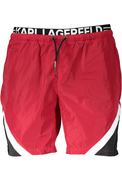 "KARL LAGERFELD BEACHWEAR COSTUME PARTE SOTTO UOMO ROSSO"