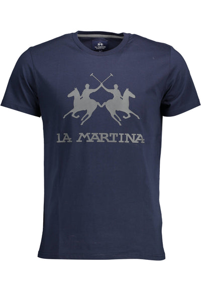 "LA MARTINA T-SHIRT MANICHE CORTE UOMO BLU"